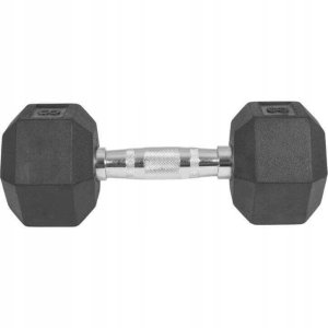 Hantla 8kg żeliwna gumowana sześciokątna 3