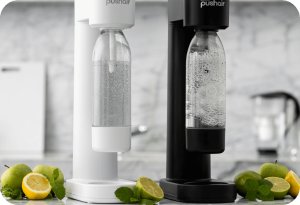 Dafi PushAir 2 Butelki do saturatora 0,7 l czarna i biała 2