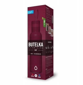 Dafi Butelka termiczna EASY stal nierdzewna 0,49 l burgundowa 2