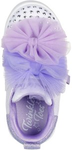 Skechers buty dziecięce Twinkle Toes - TWI-LITES 2.0 TUTU CUTE 314389N WLV white 25 3