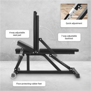 Ławka regulowana treningowa czarna 10