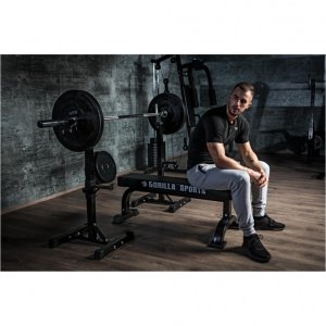 Ławka prosta do ćwiczeń czarna 11