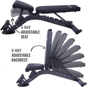 Ławka regulowana czarna 3