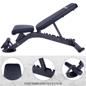 Ławka regulowana czarna 5