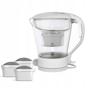 Czajnik Dafi Elektryczny czajnik filtrujący 2w1 biały z wkładem AGD+ Unimax 8