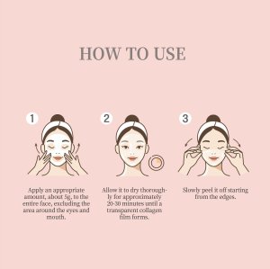 Pestlo Baby Collagen Glow Mask - Maska kolagenowa na twarz, 70ml 3