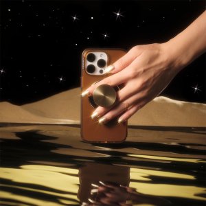 Uchwyt i podstawka do telefonu           Popsockets Round Radial Gold Aluminum MagSafe złoty 807259 4