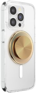 Uchwyt i podstawka do telefonu           Popsockets Round Radial Gold Aluminum MagSafe złoty 807259 9
