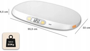 WAGA ELEKTRONICZNA DLA NIEMOWLĄT DZIECI DOKŁADNA APLIKACJA MIARA DO 25 KG 13