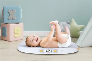 WAGA ELEKTRONICZNA DLA NIEMOWLĄT DZIECI DOKŁADNA APLIKACJA MIARA DO 25 KG 2