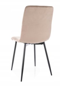 Tapicerowane krzesło DAREN VELVET ciemno beżowe 8