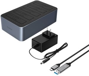 Stacja dokująca Orico Stacja dokująca 6656C3-C z klonowaniem offline na 5 dysków 2.5'' / 3.5'' SATA HDD / SSD - szara ORICO 2