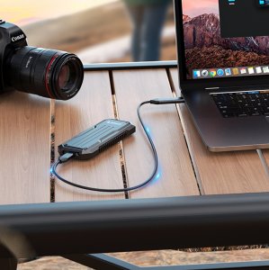 Wzmocniona kieszeń dyskowa taktyczna OXS2C3-G2 M.2 NVMe / SATA SSD USB-C - szara ORICO 3