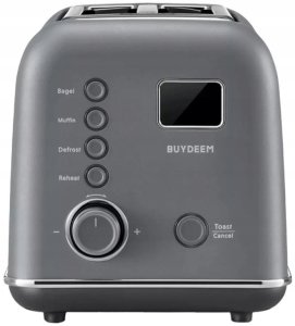 BUYDEEM 2 Slice Automatic Metal Toaster model DT730E color Ink Gray EU 2