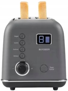 BUYDEEM 2 Slice Automatic Metal Toaster model DT730E color Ink Gray EU 5