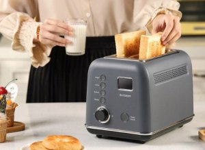 BUYDEEM 2 Slice Automatic Metal Toaster model DT730E color Ink Gray EU 6