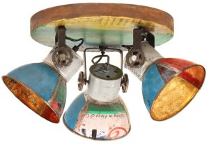 Industrialna lampa sufitowa, 25 W, kolorowa, 42x25 cm, E27 1