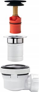 Wirquin syfon umywalkowy Nano quick-clack, czarny mat 30723978 5