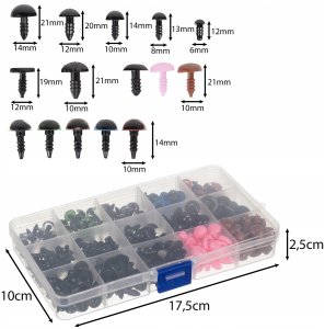 Oczy do maskotek - zestaw naprawczy Maaleo 25761 3