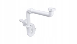 Instadrain syfon do umywalki rurowy, oszczędzający miejsce, bez spustu, odpływ fi 32 mm 2130 2