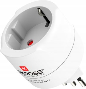Adapter podróżny Skross Europa - Szwajcaria + Włochy + Brazylia 1