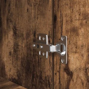 vidaXL Wysoka szafka, przydymiony dąb, 70x35x180 cm 10