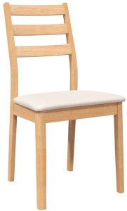 vidaXL Krzesła do jadalni z poduszkami 2 szt. drewno lite guma 4