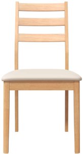 vidaXL Krzesła do jadalni z poduszkami 2 szt. drewno lite guma 5