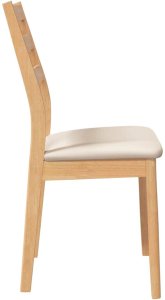 vidaXL Krzesła do jadalni z poduszkami 2 szt. drewno lite guma 6