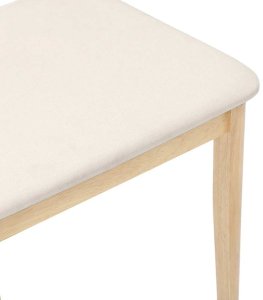 vidaXL Krzesła do jadalni z poduszkami 2 szt. drewno lite guma 8