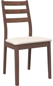 vidaXL Krzesła do jadalni z poduszkami 2 szt. lite drewno gumowe 4