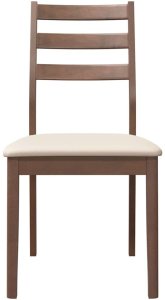 vidaXL Krzesła do jadalni z poduszkami 2 szt. lite drewno gumowe 5