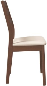 vidaXL Krzesła do jadalni z poduszkami 2 szt. lite drewno gumowe 6