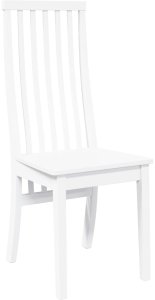 vidaXL Krzesła do jadalni 2 szt. Białe lite drewno gumowe 4