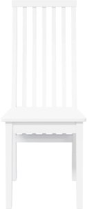vidaXL Krzesła do jadalni 2 szt. Białe lite drewno gumowe 5