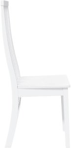 vidaXL Krzesła do jadalni 2 szt. Białe lite drewno gumowe 6