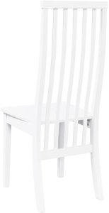vidaXL Krzesła do jadalni 2 szt. Białe lite drewno gumowe 7