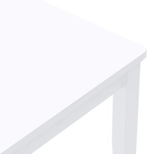 vidaXL Krzesła do jadalni 2 szt. Białe lite drewno gumowe 8