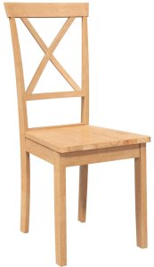 vidaXL Krzesła do jadalni 2 szt. lite drewno guma 4