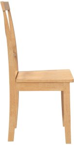 vidaXL Krzesła do jadalni 2 szt. lite drewno guma 6