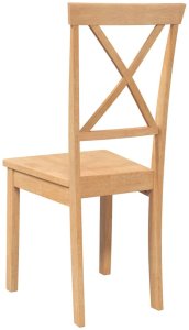 vidaXL Krzesła do jadalni 2 szt. lite drewno guma 7