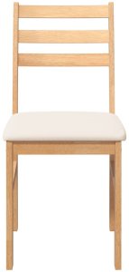 vidaXL Krzesła do jadalni z poduszkami 2 szt. lite drewno guma 5