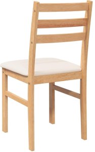 vidaXL Krzesła do jadalni z poduszkami 2 szt. lite drewno guma 7