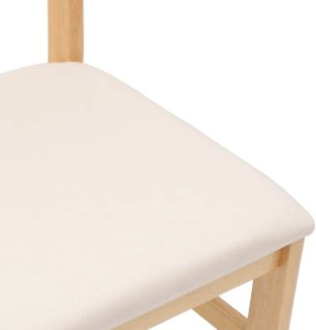 vidaXL Krzesła do jadalni z poduszkami 2 szt. lite drewno guma 8