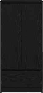 vidaXL Szafka z szufladą Czarny dąb 55,5x34x119,5 cm Drewno klejone 6