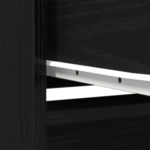 vidaXL Szafka z szufladą Czarny dąb 55,5x34x119,5 cm Drewno klejone 10