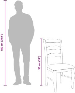 vidaXL Krzesła do jadalni z poduszkami 2 szt. lite drewno gumowe 12