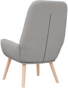 vidaXL Fotel relaksacyjny Cloud Grey Fabric 5
