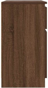 vidaXL Komoda z szufladą Brązowy dąb 71x35x65 cm Drewno klejone 7
