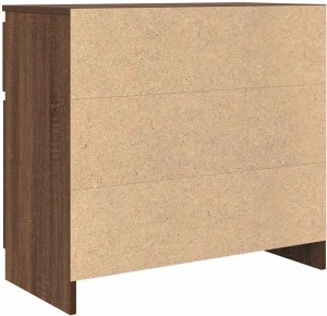 vidaXL Komoda z szufladą Brązowy dąb 71x35x65 cm Drewno klejone 8
